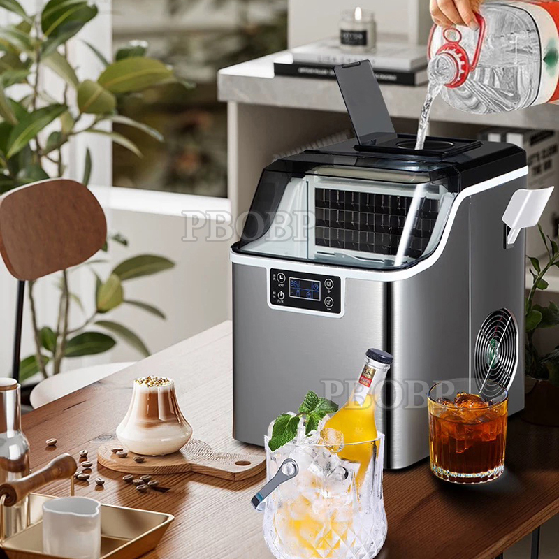 Kitchen Appliances Commercial - PBOBP เครื่องทำน้ำแข็ง 30KG ปั๊มระบายน้ำทำความสะอาดอัตโนมัติเครื่องแช่แข็งเครื่องใช้ในครัวเครื่องทำน้ำแข็งในครัวเรือนเชิงพาณิชย์
