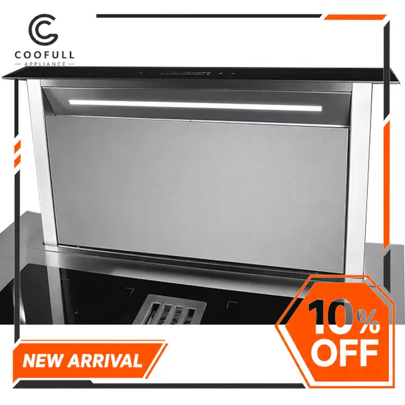 Kitchen Appliances Ventilation System - เครื่องดูดควันแบบ Downdraft ระดับ A+++ สำหรับเตาแก๊สในครัว พร้อมระบบระบายอากาศในตัว