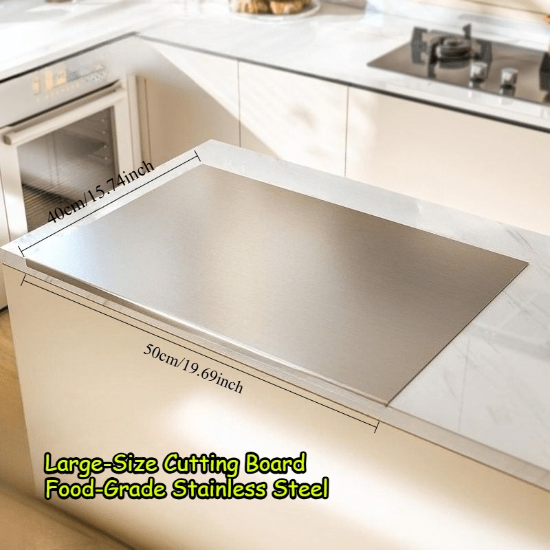 Kitchen Appliances Large - เขียงสแตนเลสพับได้ขนาดใหญ่, อุปกรณ์ครัว, บาร์บีคิว, ของใช้ในครัว, อุปกรณ์เสริมในครัวสำหรับใช้ในบ้านและนอกบ้าน
