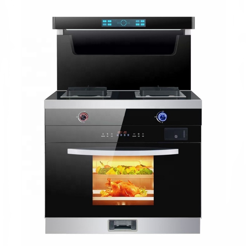 Kitchen Appliances Built In - เตาแก๊สแบบตั้งพื้นพร้อมเตาอบและเตาย่างสำหรับครัวบ้านสไตล์จีนสมัยใหม่