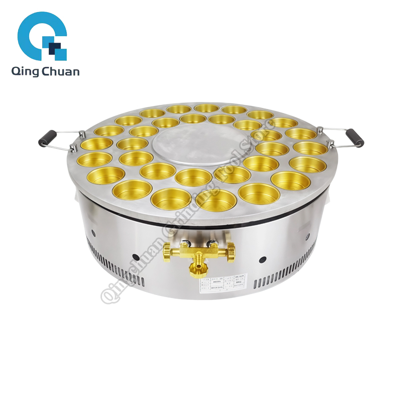 Kitchen Appliances In - เครื่องทำขนมถั่วแดง 32 หลุม แบบแก๊ส หมุนได้ ทำอิมากาวะยากิ/โอบันยากิ