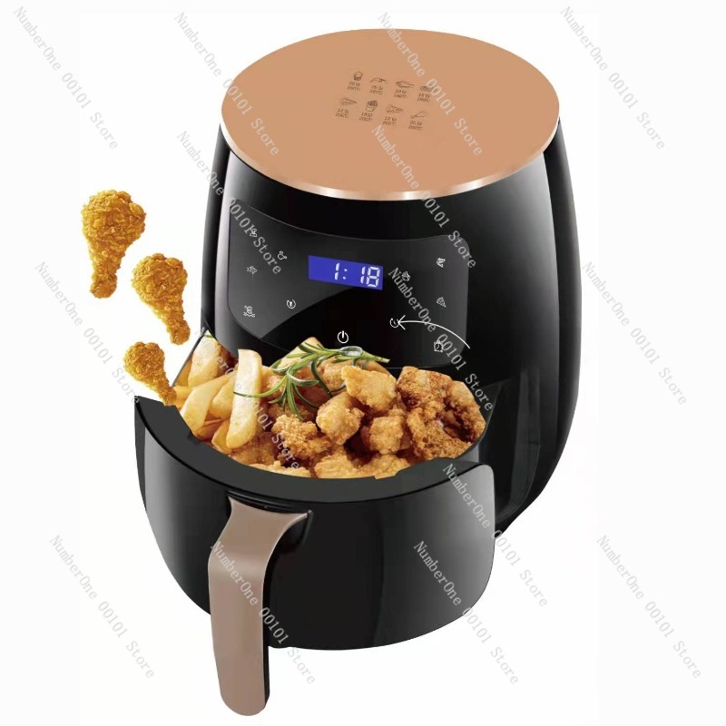 Kitchen Appliances Large - หม้อทอดไร้น้ำมันขนาดใหญ่ 6 ลิตร หม้อทอดไร้น้ำมันอเนกประสงค์ จอแสดงผลดิจิตอล หม้อทอดไฟฟ้า