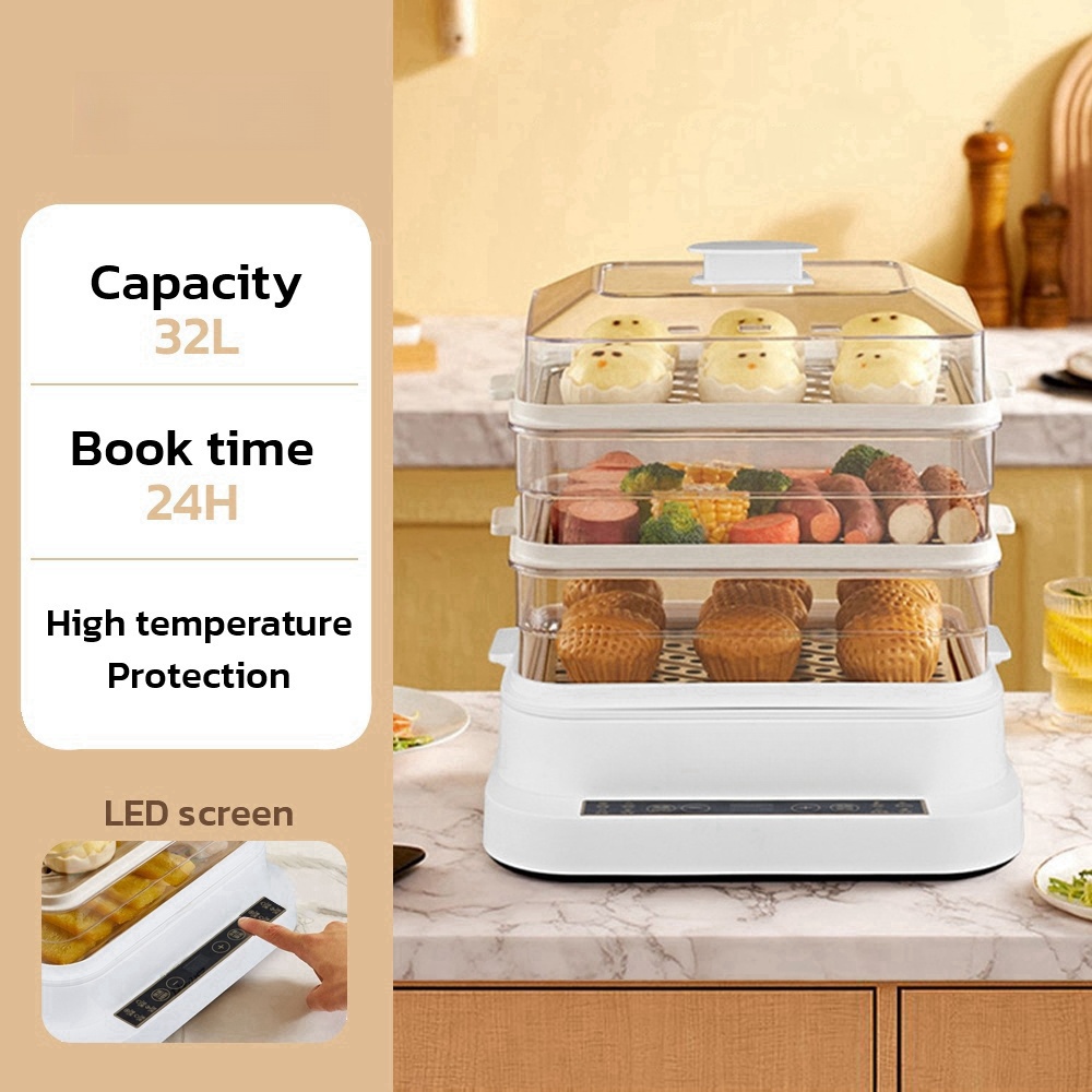 32L หม้อนึ่งไฟฟ้าอัจฉริยะ - 3  - Kitchen Appliances Large บทวิจารณ์และราคา
