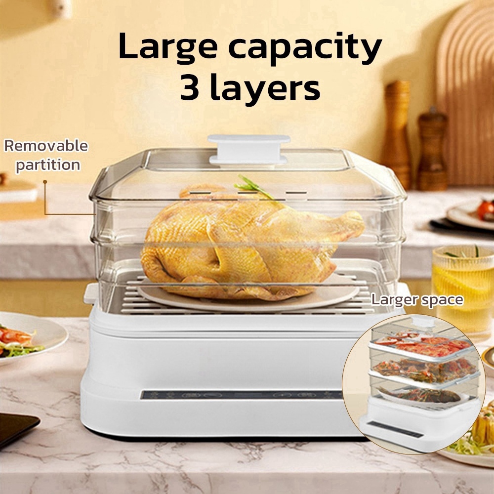 32L หม้อนึ่งไฟฟ้าอัจฉริยะ - 3  - Kitchen Appliances Large บทวิจารณ์และราคา