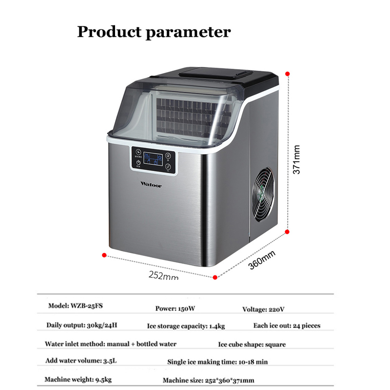PBOBP เครื่องทำน้ำแข็ง 30KG ปั - Kitchen Appliances Commercial บทวิจารณ์และราคา
