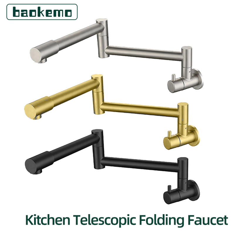 Baokemo ก๊อกน้ำสแตนเลสติดผนังพ - Kitchen Appliances White บทวิจารณ์และราคา