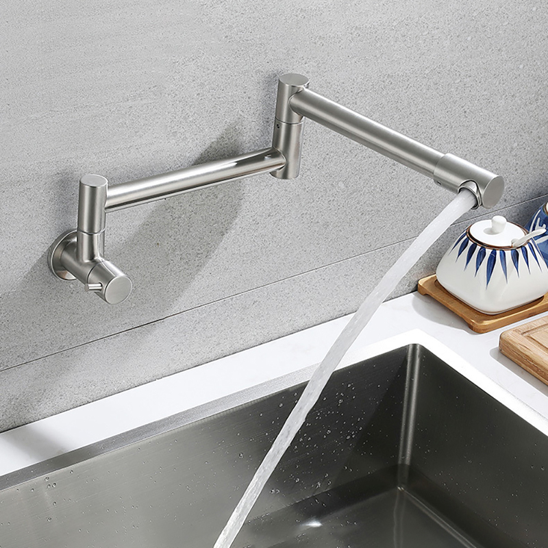 Baokemo ก๊อกน้ำสแตนเลสติดผนังพ - Kitchen Appliances White บทวิจารณ์และราคา