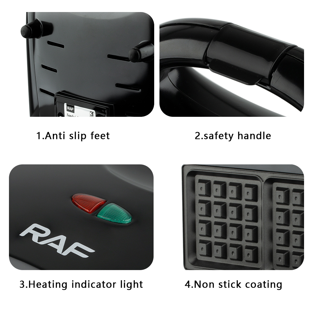 เครื่องทำวาฟเฟิลไฟฟ้าแบบมืออาช - Kitchen Appliances Built In บทวิจารณ์และราคา