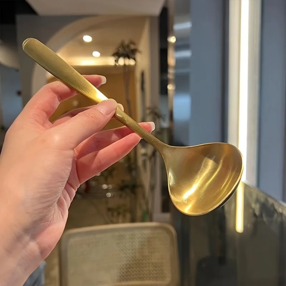 ช้อนสแตนเลสสีทองขนาดใหญ่ 2 ชิ้ - Kitchen Appliances Large บทวิจารณ์และราคา