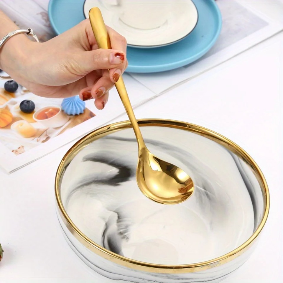 ช้อนสแตนเลสสีทองขนาดใหญ่ 2 ชิ้ - Kitchen Appliances Large บทวิจารณ์และราคา