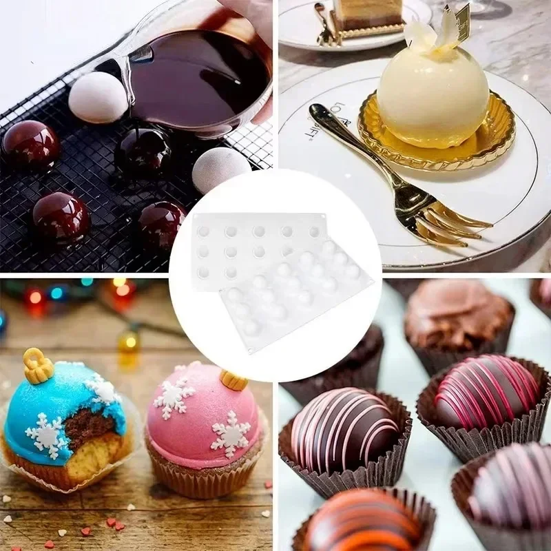 3D Sphere แม่พิมพ์ซิลิโคนสําหร - Kitchen Appliances Packages บทวิจารณ์และราคา