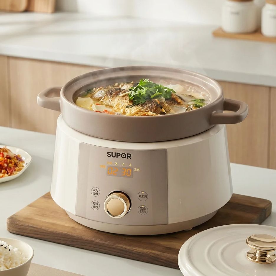 หม้อหุงช้าไฟฟ้าเซรามิก 4 ลิตร  - Kitchen Appliances Large บทวิจารณ์และราคา