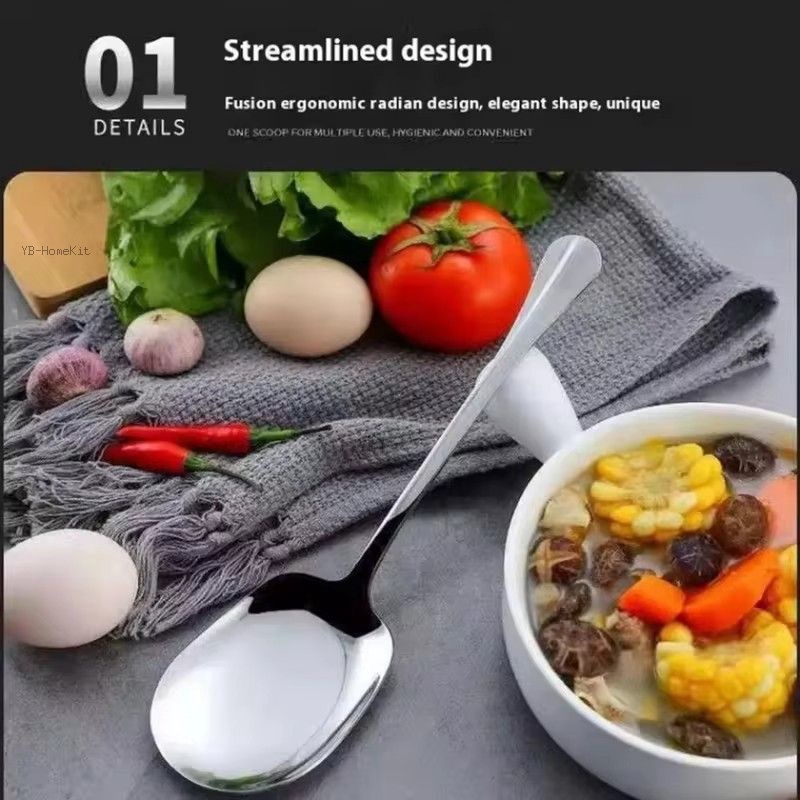 สแตนเลส ช้อนข้าวสแตนเลสขนาดใหญ - Kitchen Appliances Large บทวิจารณ์และราคา