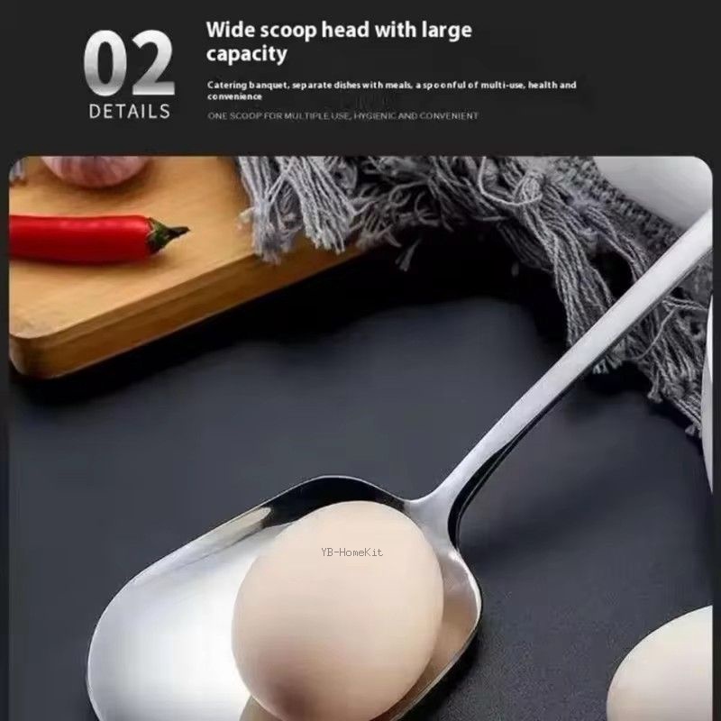 สแตนเลส ช้อนข้าวสแตนเลสขนาดใหญ - Kitchen Appliances Large บทวิจารณ์และราคา